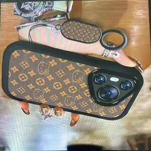 Luxury Designer Phone Case - Brown